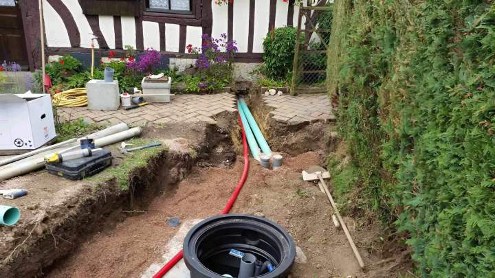 Travaux d'assainissement La Vespière-Friardel